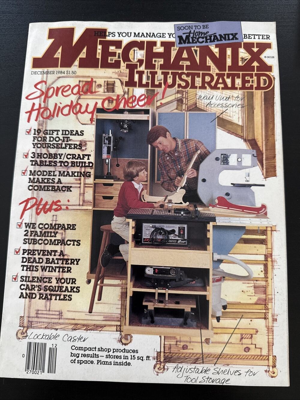December 1984 Mechanix Illustrated magazine Woodworking Shop Plans Honda Civic